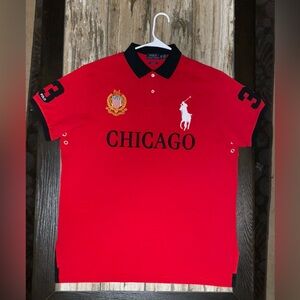 Polo Ralph Lauren CHICAGO men’s sz XL Custom Fit #3 embroidery